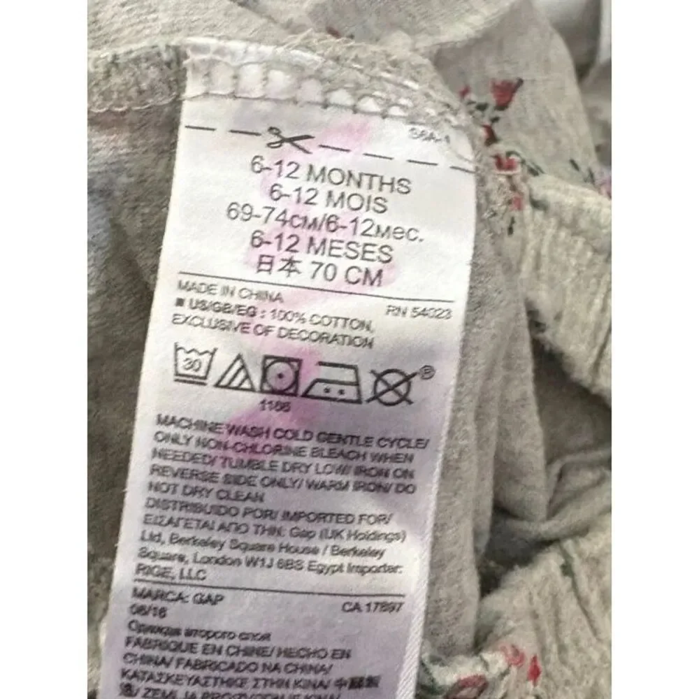 GAP BabyGap Infant Girls 6-12 Months Hooded Sweater, Top and Bottoms Bundle